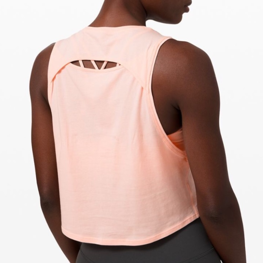 NWT Lululemon Cut back Crop Tank Top